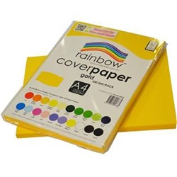 Rainbow Cover Paper A4 125gsm Gold Pack of 100_2